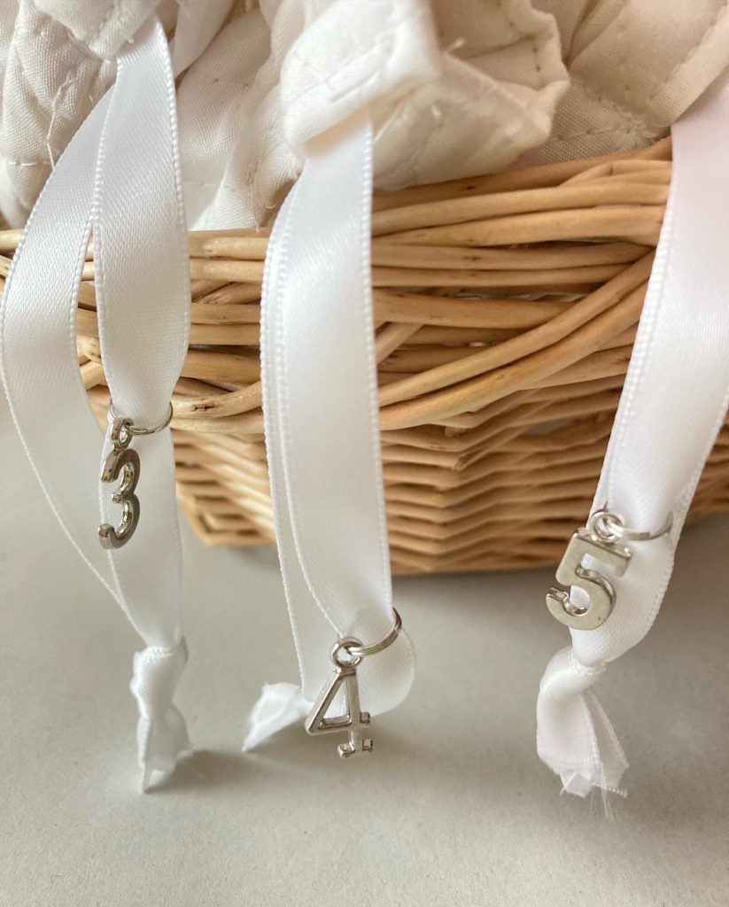 アドベントカレンダー巾着の数字部分